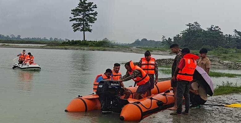 DDMA Namsai training, boat operation training, Namsai disaster preparedness, 186 Bn CRPF flood rescue training, Aapda Mitra training, Namsai, OBM flood rescue drills Arunachal, District Disaster Management Authority Namsai, Monsoon rescue training Arunachal Pradesh, Chowkham Allubari Ghat training, OBM boat rescue operation India