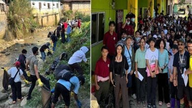 Arunachal: RGU EVS Students Remove Over 17 Tons of Waste from Yagamso River in Major Cleanup Drive