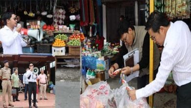 Arunachal: Tezu Flying Squad Cracks Down on Expired Goods and Banned Plastics in Surprise Market Inspection