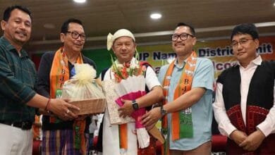 Arunachal: BJP State President Kaling Moyong Begins Tenure with Symbolic Visit to Golden Pagoda, Namsai