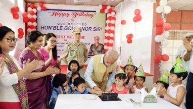 Arunachal: Governor Celebrates 72nd Birthday with Children at Oju Mission School
