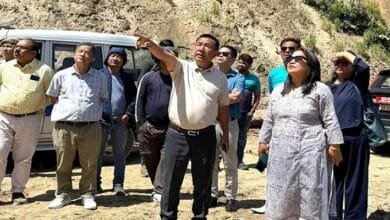 Arunachal: DC of Lower Subansiri visits the landslide affected areas in Ziro Valley