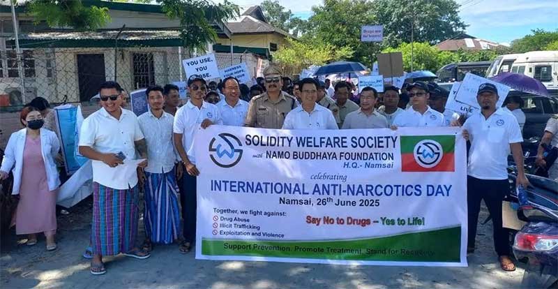 Arunachal Observes International Day Against Drug Abuse and Illicit Trafficking with Awareness Rally across the state