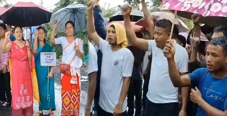 Assam: Road Blockade in Jonai as TMPK Demands Justice for Slain Mising Youth
