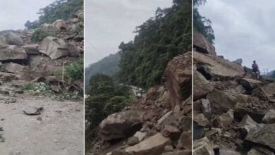 Arunachal: Massive Landslide Near Lumum Waterfall Halts Traffic Between Tippi and Elephant Flat