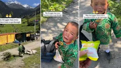 Viral Video : Little Boy’s School Escape in Arunachal Pradesh Goes Viral, Showcasing Teachers’ Dedication