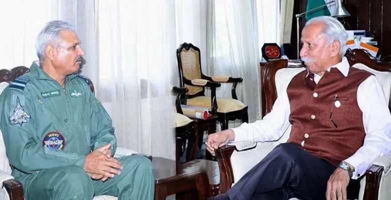 Arunachal Governor & Eastern Air Command Chief Discusses Security and Youth Engagement