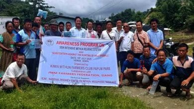 Arunachal: Awareness Program on Sensitisation Against Wildlife Hunting and Promotion of Semi-Intensive Mithun Farming Held at Kimin