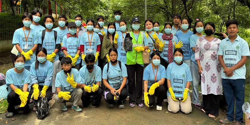 Arunachal: YMCR Interns Plant Trees, Clean Yagamso River for Van Mahotsav