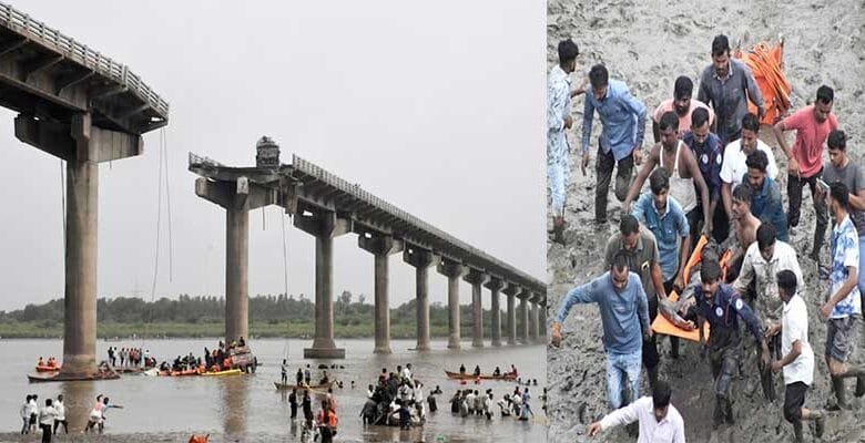 Gambhira River Bridge Collapses in Gujarat, 9 Dead, Multiple Vehicles Plunge into Mahisagar River