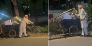 VIRAL- At 88, Former DIG Cleans Chandigarh Streets Daily — A One-Man Swachh Bharat Mission