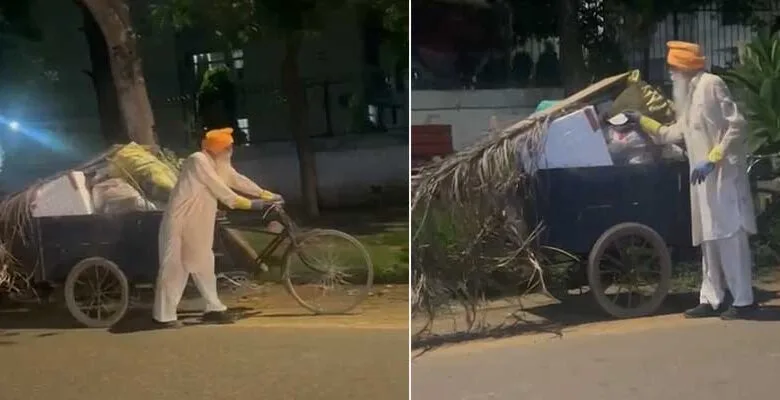 VIRAL- At 88, Former DIG Cleans Chandigarh Streets Daily — A One-Man Swachh Bharat Mission