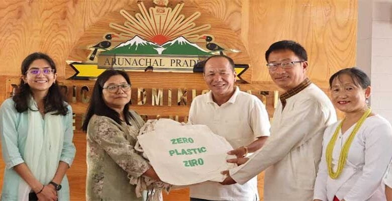 Arunachal: DC Distributes 10,000 Cloth Bags, Reinforces Commitment to 'Plastic Free Ziro' Initiative