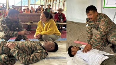 Arunachal: Indian Army and DDMO Conduct Disaster Relief Awareness Program in Mudslide-Hit Angrim Village