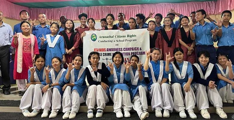 Arunachal Citizens’ Rights Conducts HIV/AIDS & Juvenile Justice Awareness Program at Donyi Polo Mission School