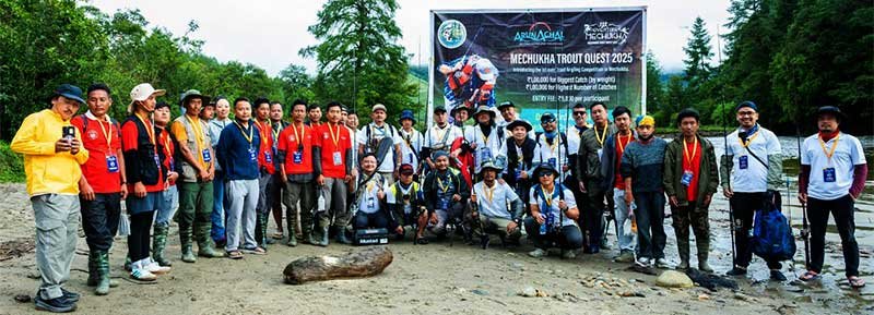 Arunachal: Mechukha Trout Quest 2025 Sets New National Record with 105 Catches on Yargyap Chu River