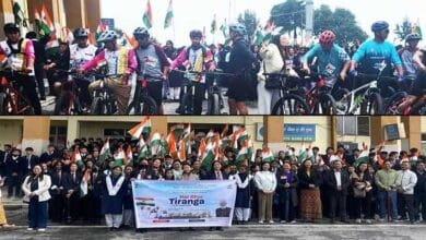 Arunachal: Tawang Hosts Grand Tiranga Yatra and Cycle Rally Under Har Ghar Tiranga Campaign 2025
