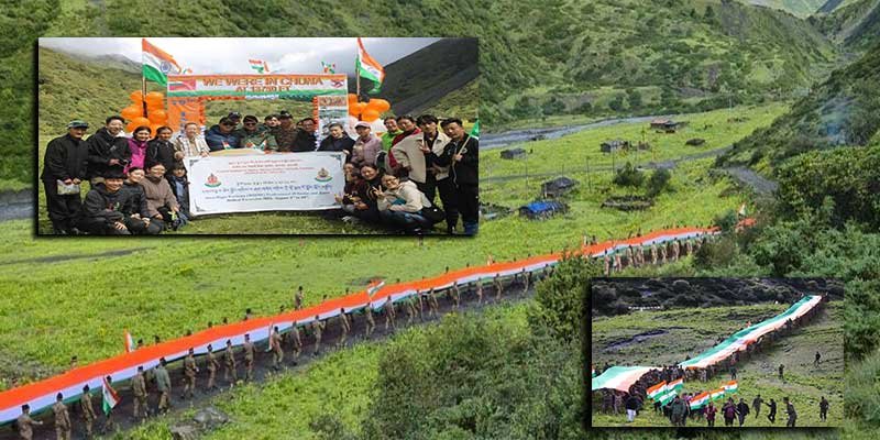 Arunachal: At 14,000 Feet, Soldiers & Villagers Unite for ‘Tiranga March’ in Chuna to Mark 79th Independence Day
