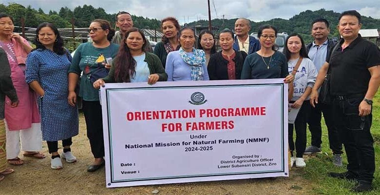 Arunachal: Orientation-Cum-Awareness Training on Natural Farming held at Siiro; 5,000 Farmers to Benefit
