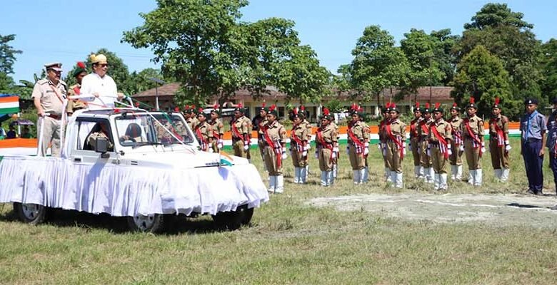 Arunachal: Chowna Mein Leads 79th Independence Day Celebrations in Chongkham