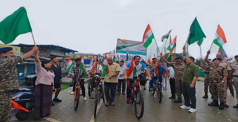 Arunachal: Tiranga Yatra & Cycle Rally in Namsai Inspires Unity, Patriotism Under ‘Har Ghar Tiranga’ Campaign