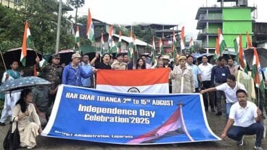 Arunachal: Basar Hosts Patriotic Tiranga Rally Under ‘Har Ghar Tiranga’ 2025 Campaign