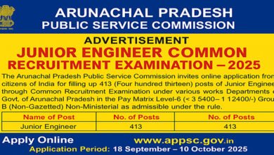 APPSC JE Recruitment 2025: Apply Online for 413 Junior Engineer Posts – Check Eligibility, Exam Date, Last Date