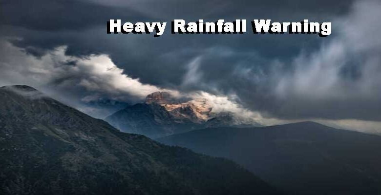 IMD Issues Heavy Rainfall Warning for Arunachal Pradesh from September 6 to 9