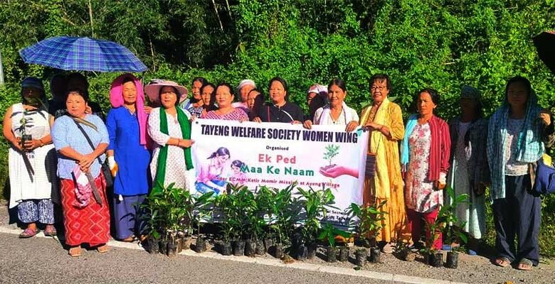 Arunachal: TWS Women Wing Leads Green Initiative with “Ek Ped Maa Ke Naam” Plantation Drive in Pasighat