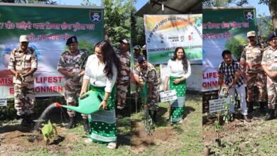 Arunachal: Over 300 Saplings Planted jointly ITBP at Aalo Campus