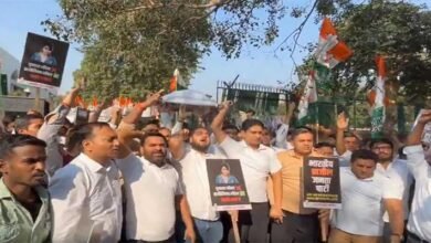 Youth Congress Protests in Delhi over ‘Vote Theft’ in Haryana Polls