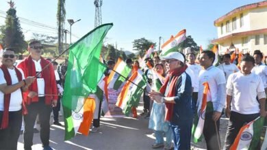 Youth Honour Sardar Patel with Padyatra in Itanagar