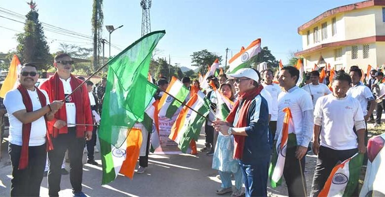 Youth Honour Sardar Patel with Padyatra in Itanagar