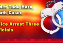 Arunachal: Tadu Haro Death Case; 3 Sainik School staff Arrested