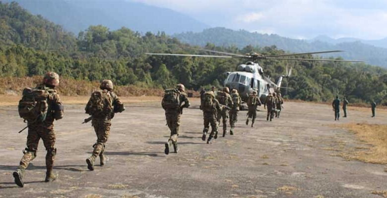 Arunachal: Army, Assam Rifles Conduct Heli Exercise in Changlang