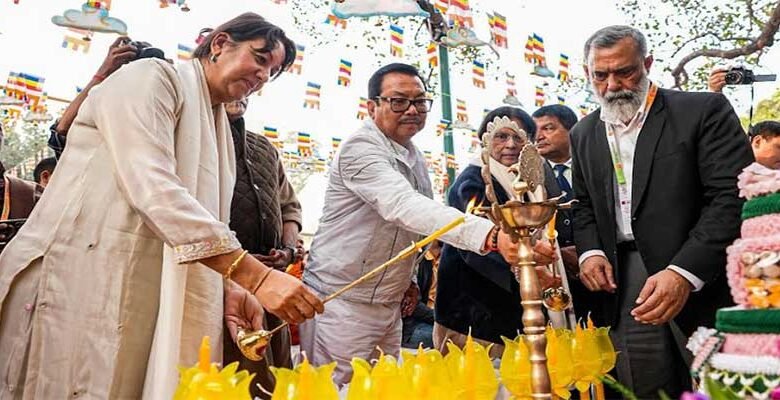 Arunachal: Chowna Mein Attends Tipitaka Ceremony in Bodhgaya