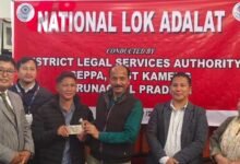 Arunachal: 229 Cases Settled in 4th National Lok Adalat