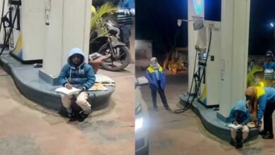 Viral photo of boy studying at petrol pump gets govt aid