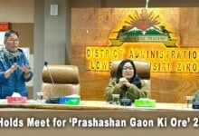Arunachal: Ziro Holds Meet for ‘Prashashan Gaon Ki Ore’ 2025