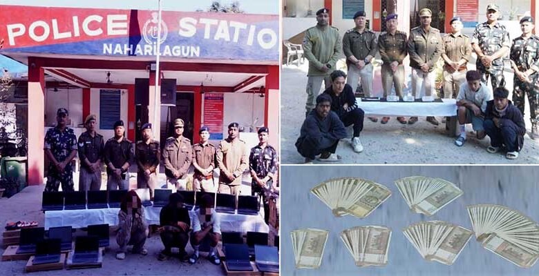 Arunachal: Naharlagun Police Bust Fake Cash Racket, Recover Laptops, Bike