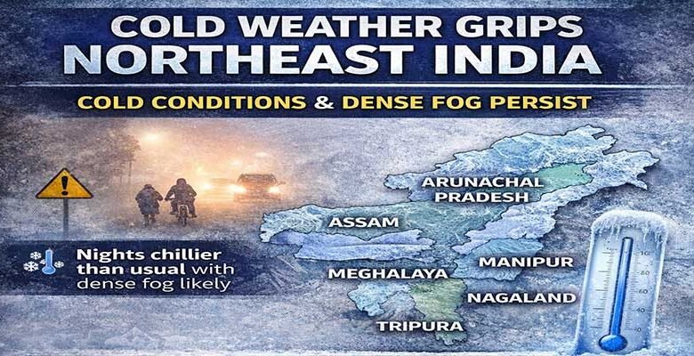 Cold Weather Grips Northeast India