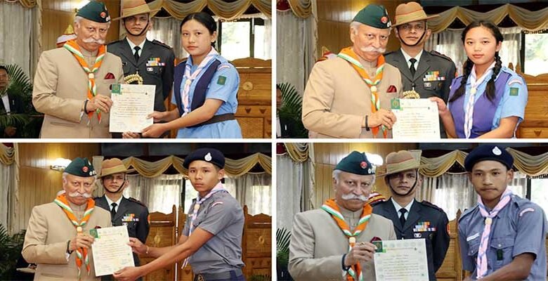 Arunachal: Governor Confers BSG Rajya Puraskar at Lok Bhavan