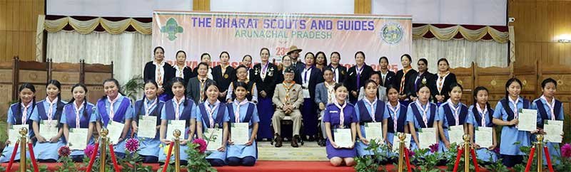Arunachal: Governor Confers BSG Rajya Puraskar at Lok Bhavan