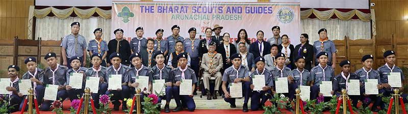 Arunachal: Governor Confers BSG Rajya Puraskar at Lok Bhavan