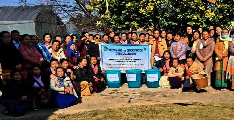Arunachal: KVK Conducts Natural Farming Demo at Ziro