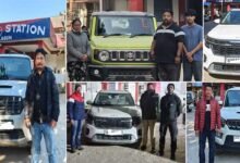 Arunachal: Naharlagun Police Recover Six Stolen Luxury Vehicles