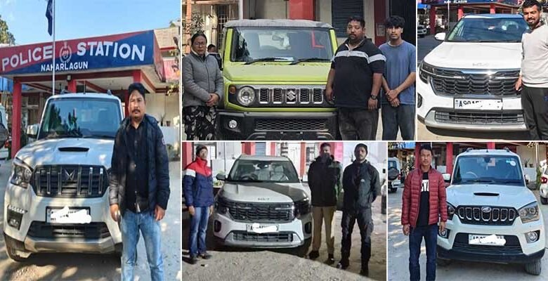 Arunachal: Naharlagun Police Recover Six Stolen Luxury Vehicles