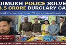 Arunachal: Doimukh Police Crack ₹3.5 Cr Burglary Case