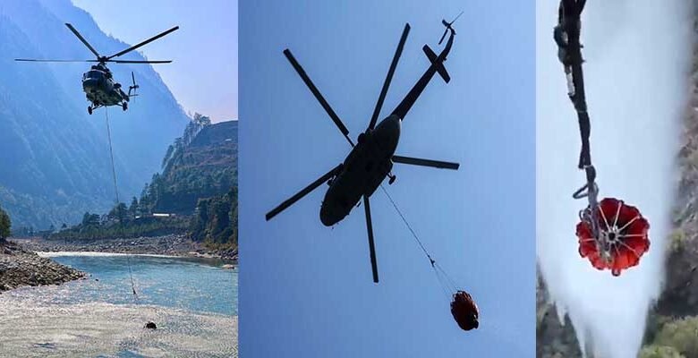 Arunachal: Mi-17V5 Helicopters Battle Forest Fire in Lohit