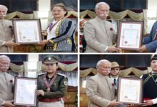 Arunachal: Governor Confers State Awards at Lok Bhavan Ceremony